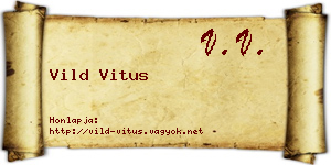 Vild Vitus névjegykártya